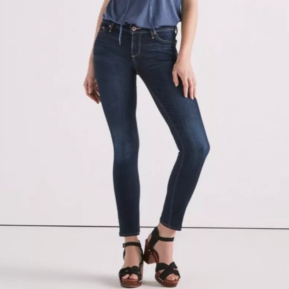 Lucky Brand Lolita Skinny Ankle Jeans countered Low Rise Curvy Slim size 14 / 32